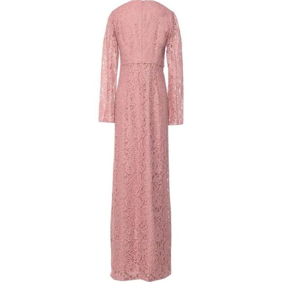 ZAC Zac Posen NWT Long Sleeve Lace Gown in Pink Size 10 - Picture 2 of 10